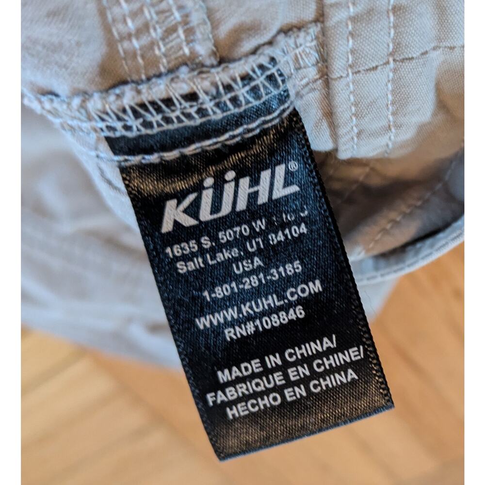 Kuhl Womens Splash Cargo Shorts 8 Tan Khaki Hiking Outdoors 10"Inseam Comfort - Picture 6 of 10